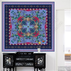 Tranh gạch in 3d họa tiết cây xanh