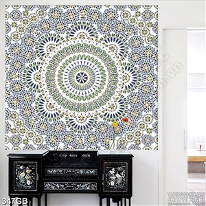 Tranh gạch in 3d họa tiết trang nhã