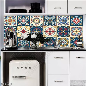 Tranh gạch ô vuông hoa văn ốp sàn