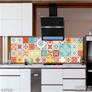 Tranh gạch hoa văn in kính chất lượng