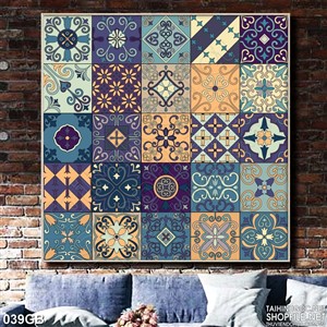 Tranh gạch in bếp nhiều họa tiết