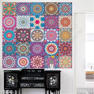 Tranh gạch bông ốp lát ngoài trời