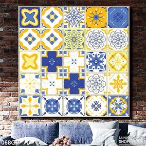 Tranh gạch ốp sàn in hoa văn