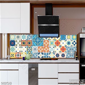 Tranh gạch trang trí bếp in uv