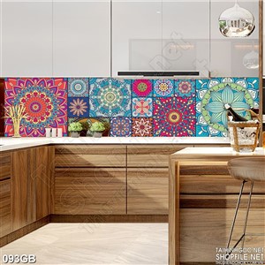 Tranh gạch ô vuông hoa văn chất lượng cao