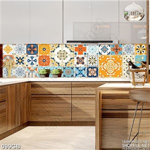 Tranh gạch in kính hoa văn phong phú