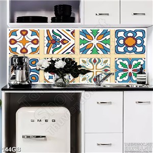 Tranh gạch in bếp nhiều chi tiết