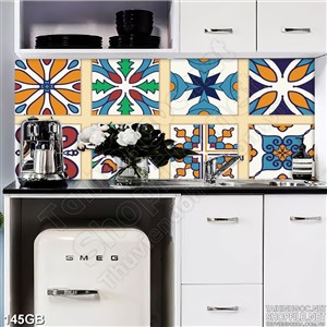 Tranh gạch hoa văn ghép tường