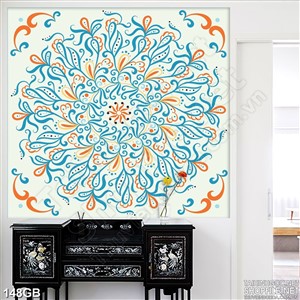 Tranh gạch in hoa văn lớn