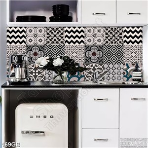 Tranh gạch ốp in hình lục giác