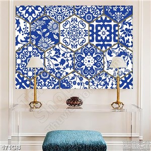 Tranh gạch ốp in màu trang trí