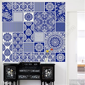 Tranh gạch in họa tiết sọc