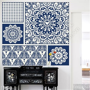 Tranh gạch ốp in chấm vuông nhỏ