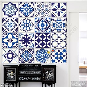 Tranh gạch ốp sàn in họa tiết hoa