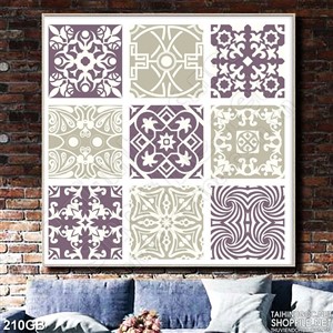 Tranh gạch ốp in họa tiết cổ điển