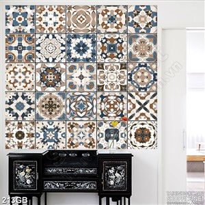 Tranh gạch ốp hoa văn in kính