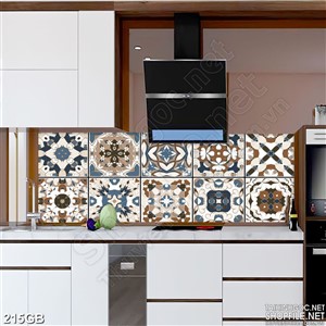 Tranh gạch ốp in hoa văn phức tạp