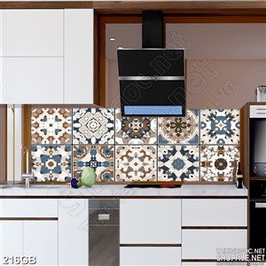 Tranh gạch ốp in màu phức tạp