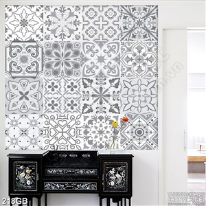 Tranh gạch in chi tiết nhỏ đơn giản