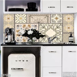 Tranh gạch in hoa văn nghe thuật