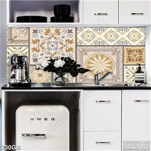 Tranh gạch bông tổng hợp tông màu buồn