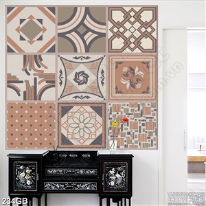 Tranh gạch bông men ốp tường