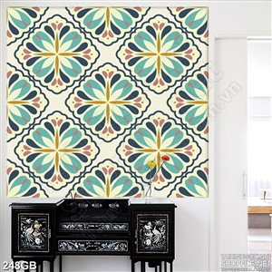 Tranh gạch bông hoa tiết cổ điển in 3d