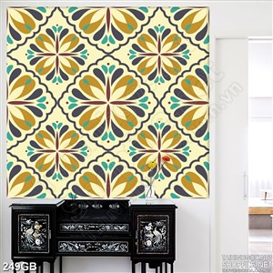 Tranh gạch bông cổ điển họa tiết