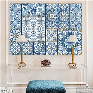 Tranh gạch bông in màu treo tường