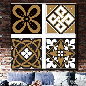 Tranh gạch ốp tường in màu chất lượng cao