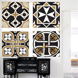 Tranh gạch ốp tường in họa tiết sắc sảo