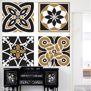 Tranh gạch ốp tường in họa tiết đồng