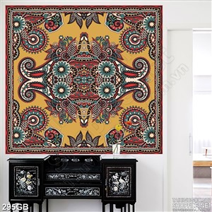 Tranh gạch in hoa văn xưa treo tường