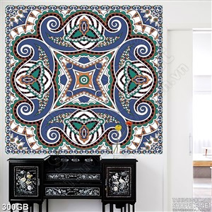 Tranh gạch in uv họa tiết văn hóa cổ