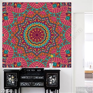 Tranh gạch ốp màu in kính