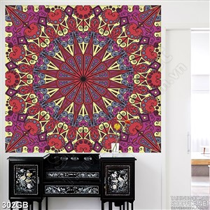 Tranh gạch ốp màu sắc in kính