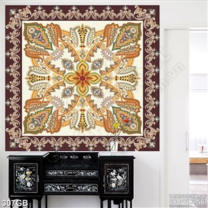 Tranh gạch treo tường in họa tiết hoàng gia