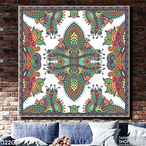 Tranh gạch hoa văn in 3d treo tường