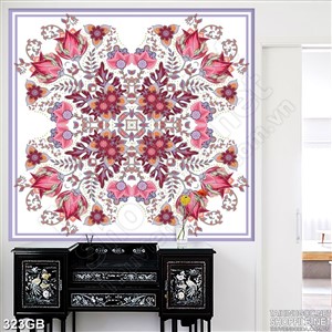 Tranh gạch in 3d họa tiết hoa hồng