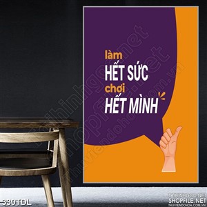 Tranh văn phòng làm hết sức chơi hết mình