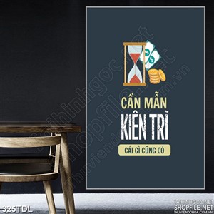 Tranh văn phòng cần mẫn sẽ thành công