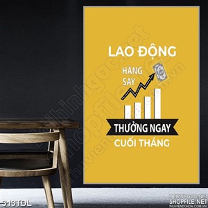 Tranh văn phòng làm việc hiệu quả có kết quả