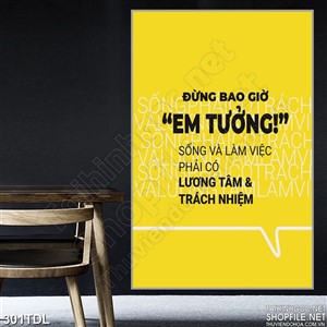 Tranh động lực đừng bao giờ tưởng