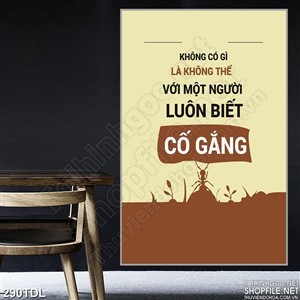 Tranh động lực để cố gắng không ngừng