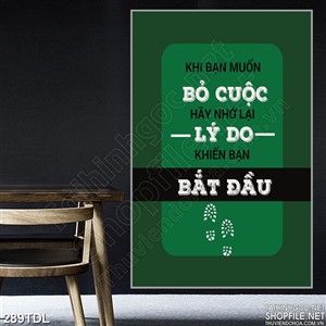 Tranh động lực để bắt đầu công việc