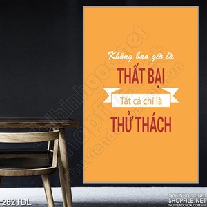 Tranh động lực đứng dậy sau vấp ngã in 3d