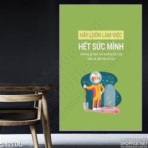 Tranh động lực nổ lực hết mình