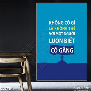 Tranh động lực luôn cố gắng phấn đấu