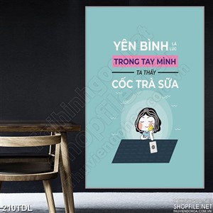 Tranh động lực yên bình trong tay