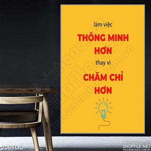 Tranh động lực chăm chỉ hơn